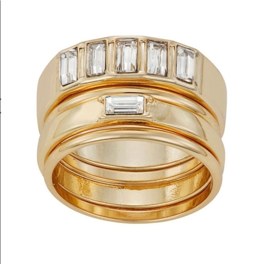 NWT - Set of 5 rings wear them together or separate, Size 7